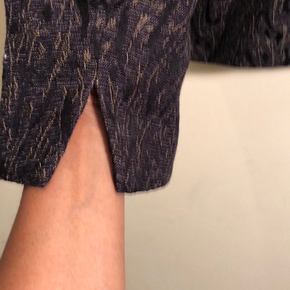 Coldwater Creek Black & Gold blazer - Picture 6 of 6